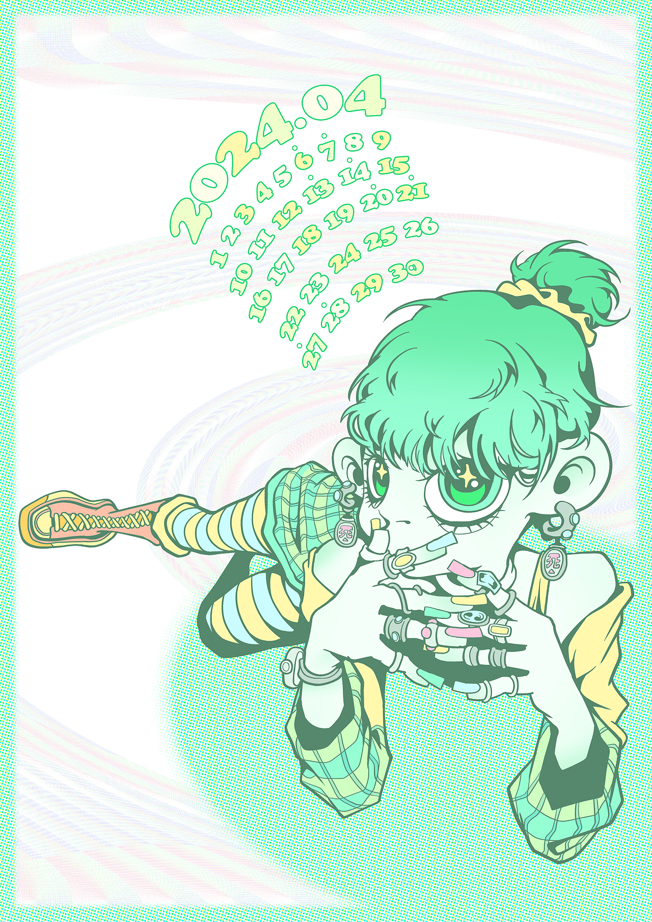 为2024画了12张画