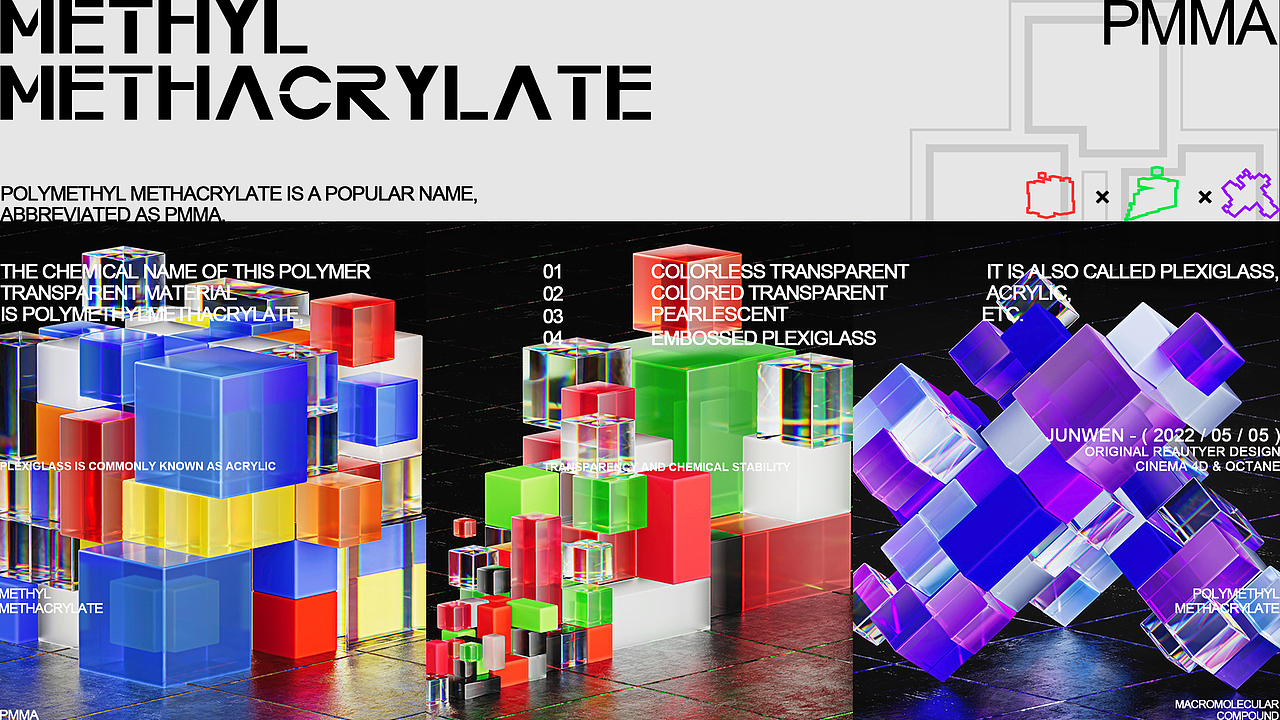 Methyl Methacrylate 有机玻璃（图ZMzA4NTEwMDI4） - 其他三维 - 站酷设计师Ju_nwEn原创素材 - 站酷ZCOOL