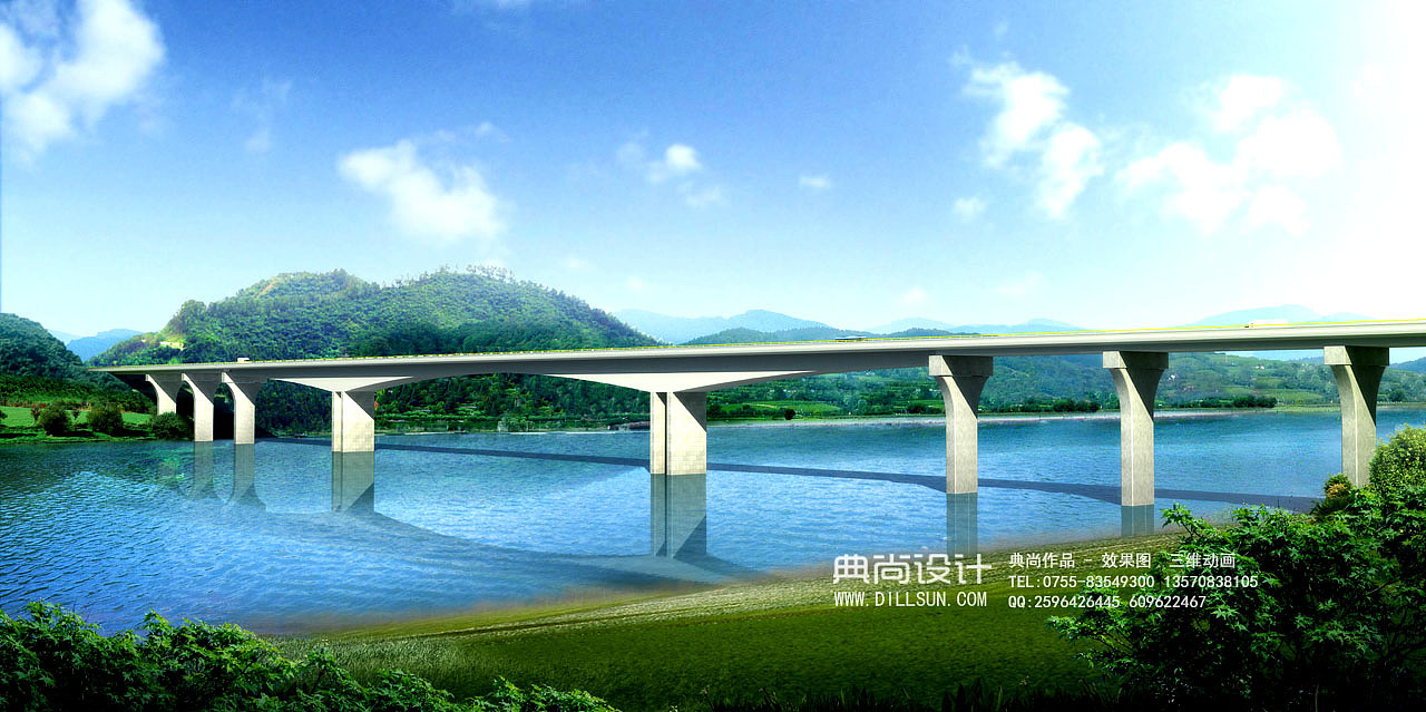 桥梁设计效果图 12