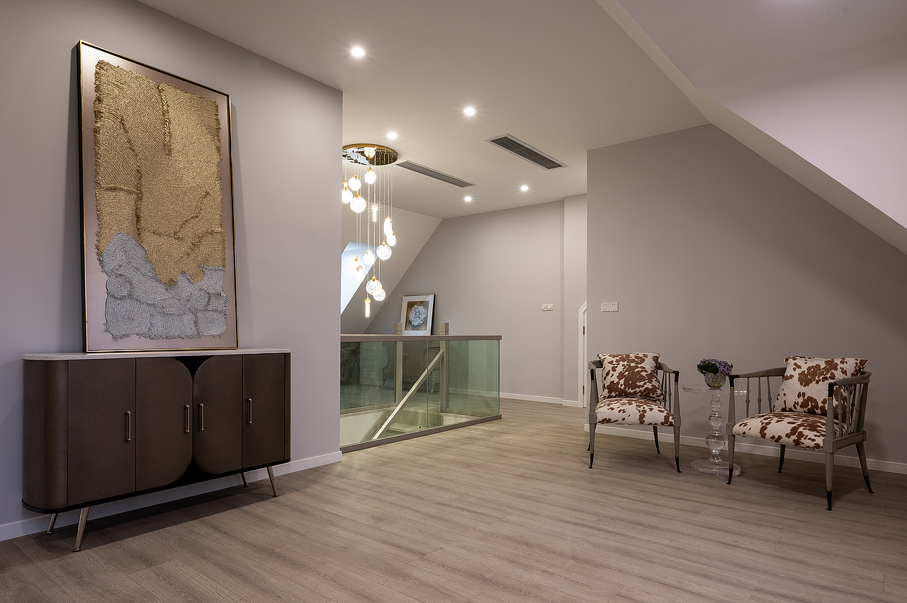 280㎡顶层复式，大横厅＋美式轻奢风（图ZMzMxMzM2NjU2） - 家装设计 - 站酷设计师马小晴晴小马原创素材 - 站酷ZCOOL