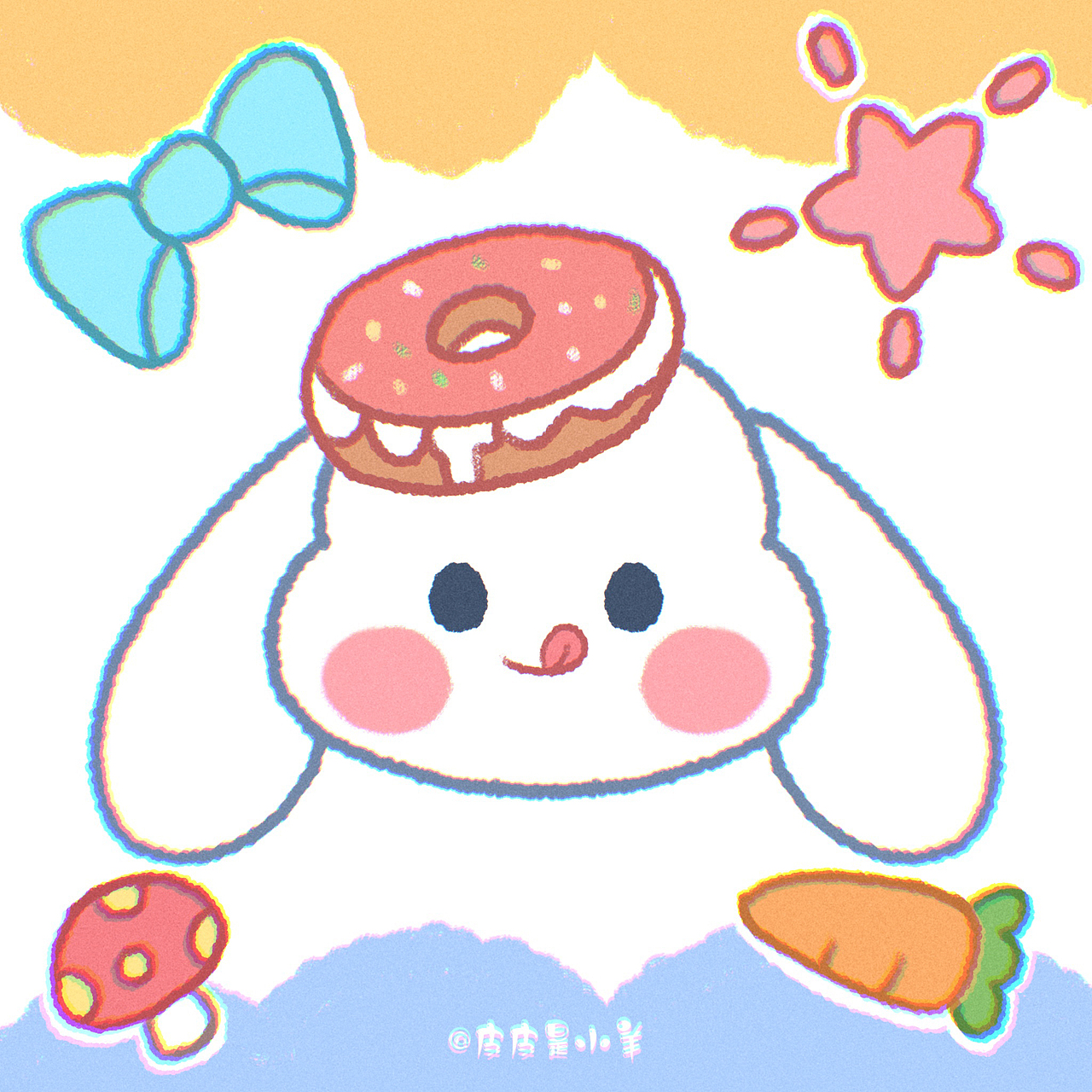 可爱小动物头像插画（图ZMjk5OTY0Mjky） - 创作习作 - 站酷设计师皮皮是小羊原创素材 - 站酷ZCOOL