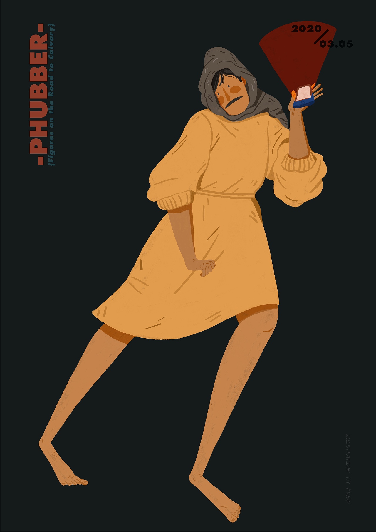 月亮Jiamino--“74天”之系列一（图ZMzE0NDYyNDEy） - 艺术插画 - 站酷设计师木丁插画工作室原创素材 - 站酷ZCOOL