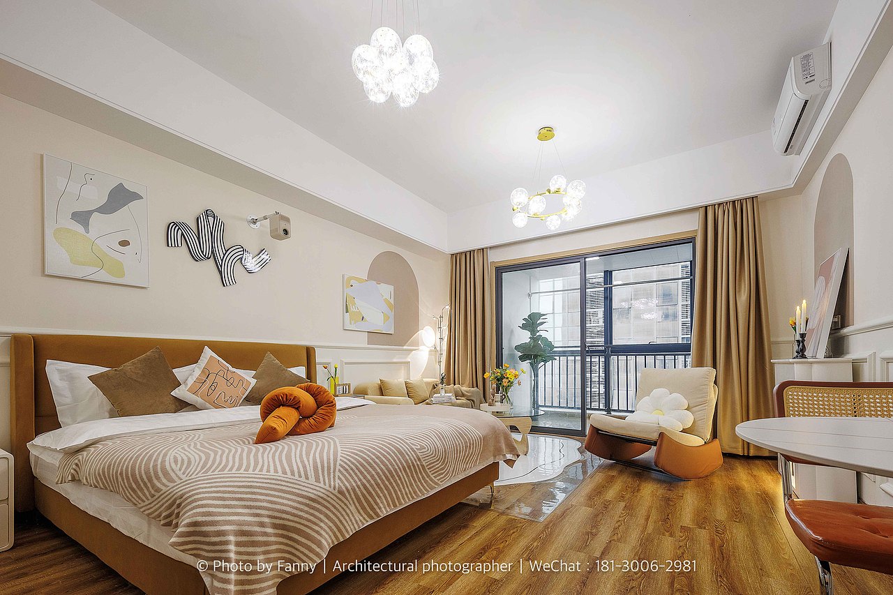 民宿摄影丨奶油风格—合肥予月民宿（图ZMzU5MDA0OTky） - 环境/建筑摄影 - 站酷设计师空间摄影师Fanny原创素材 - 站酷ZCOOL