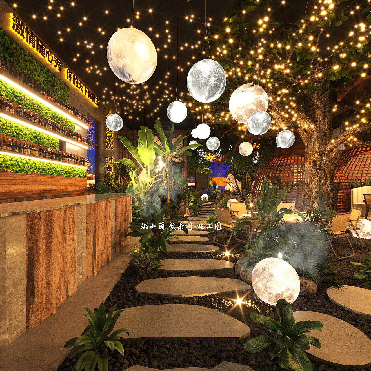 浪漫不过晚风,氛围感不过露营 —— 露营风餐厅