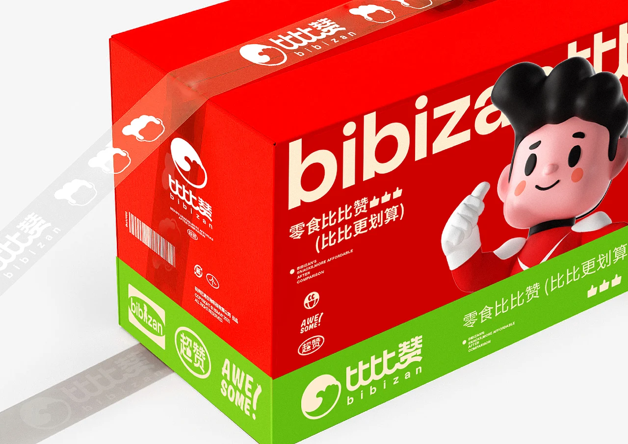 比比赞 休闲零食 品牌升级IP设计 