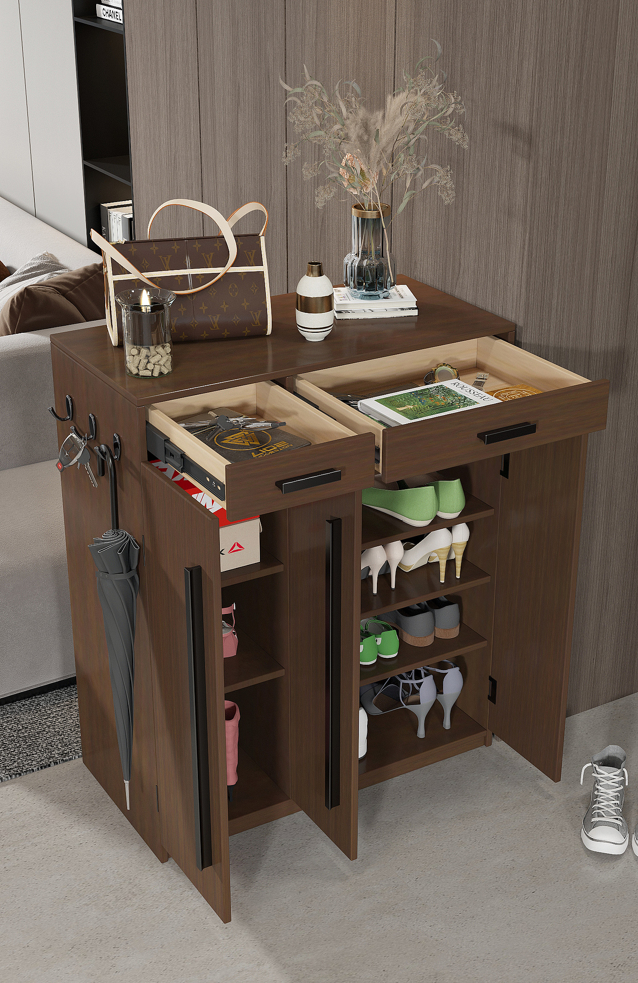 一款多功能鞋柜