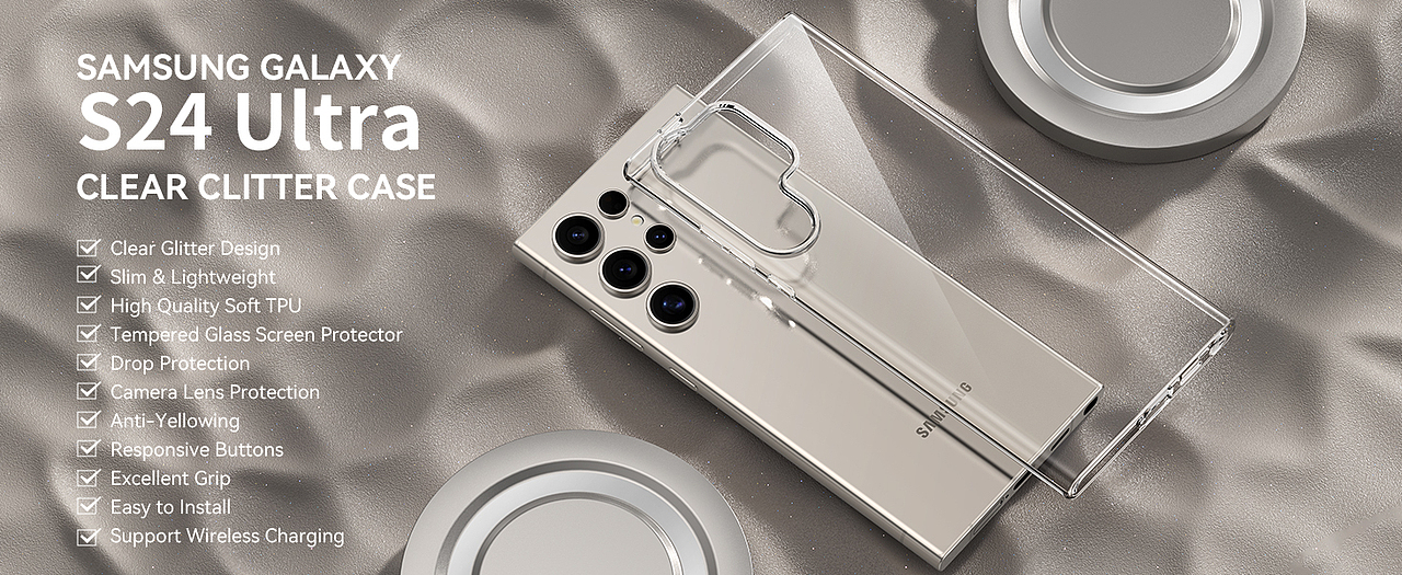S24 Ultra 透明壳+电镀壳