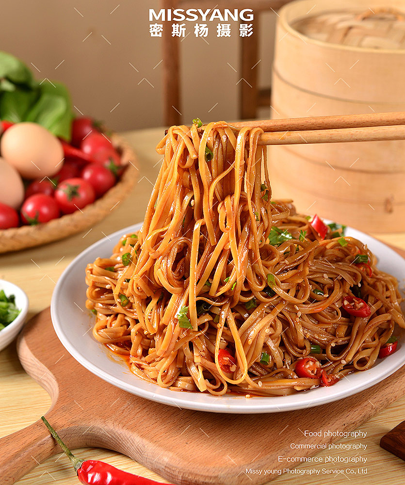 沙县葱油拌面|美食摄影|电商产荞麦面拍摄|×郑州密斯杨