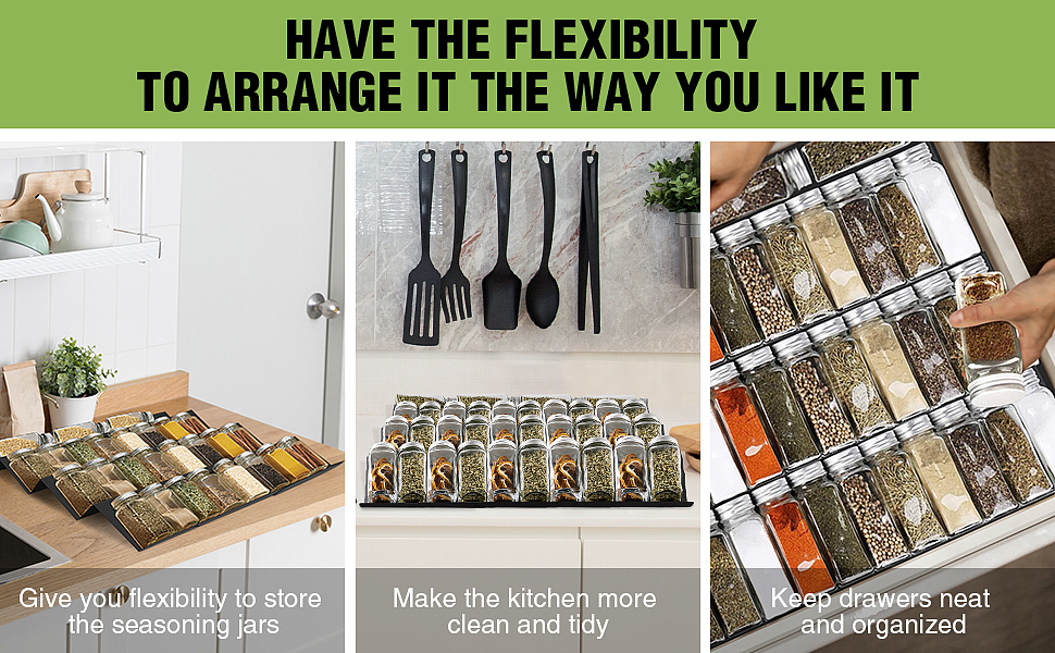 调味罐抽屉收纳架子亚马逊详情图