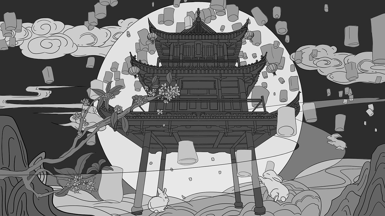 中秋节插画（图ZMzEzNzkwMzE2） - 海报 - 站酷设计师须须儿原创素材 - 站酷ZCOOL