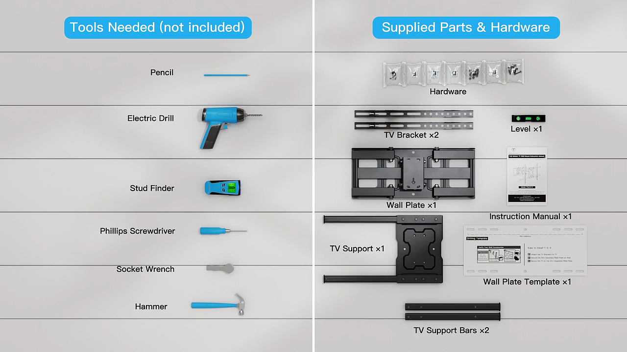 电视支架安装动画展示