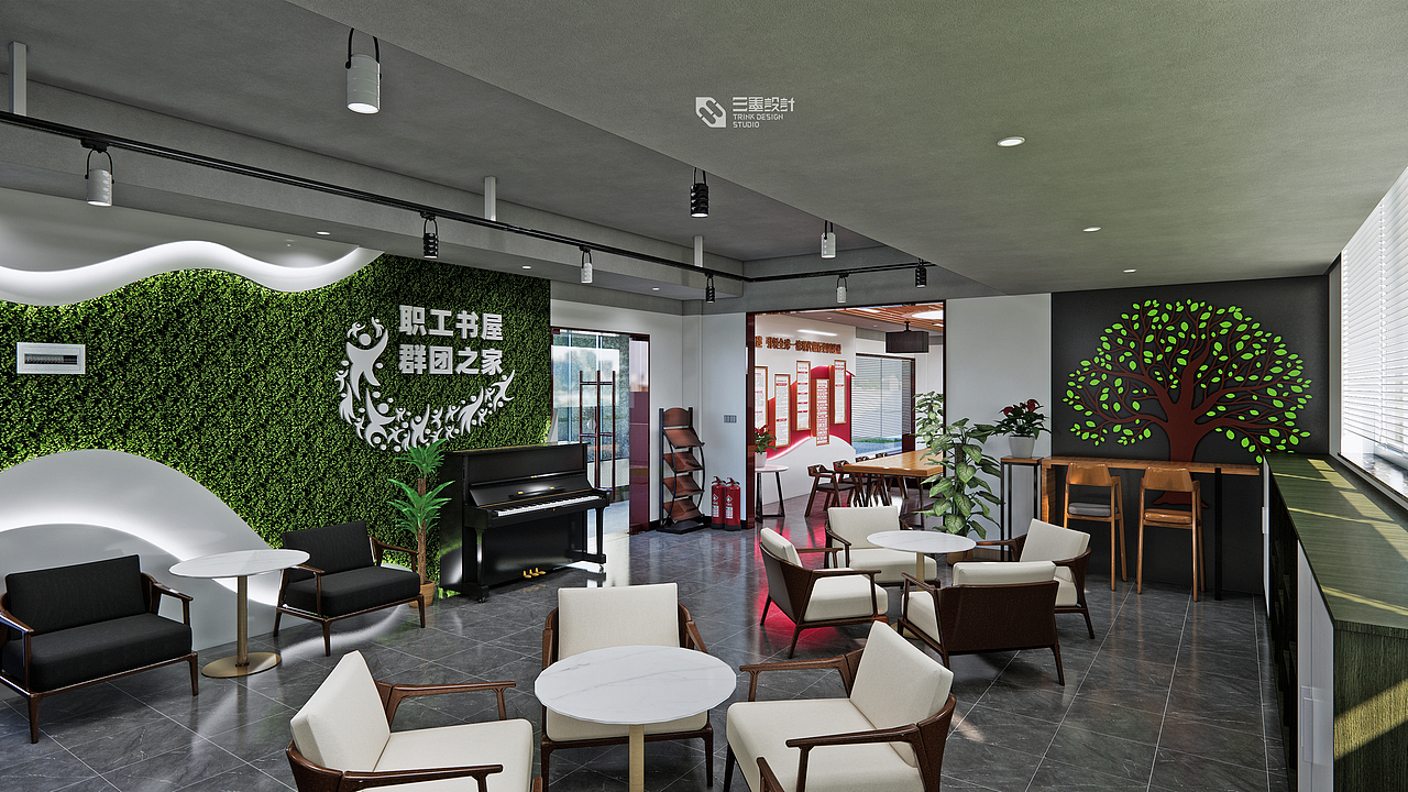 党建阵地建设-惠州某商业银行（图ZMzMzNzIxMTQ0） - 展陈设计 - 站酷设计师三墨设计工作室原创素材 - 站酷ZCOOL