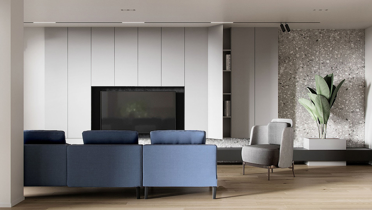 极简风 - 木质与石材结合,营造出一种质感生活