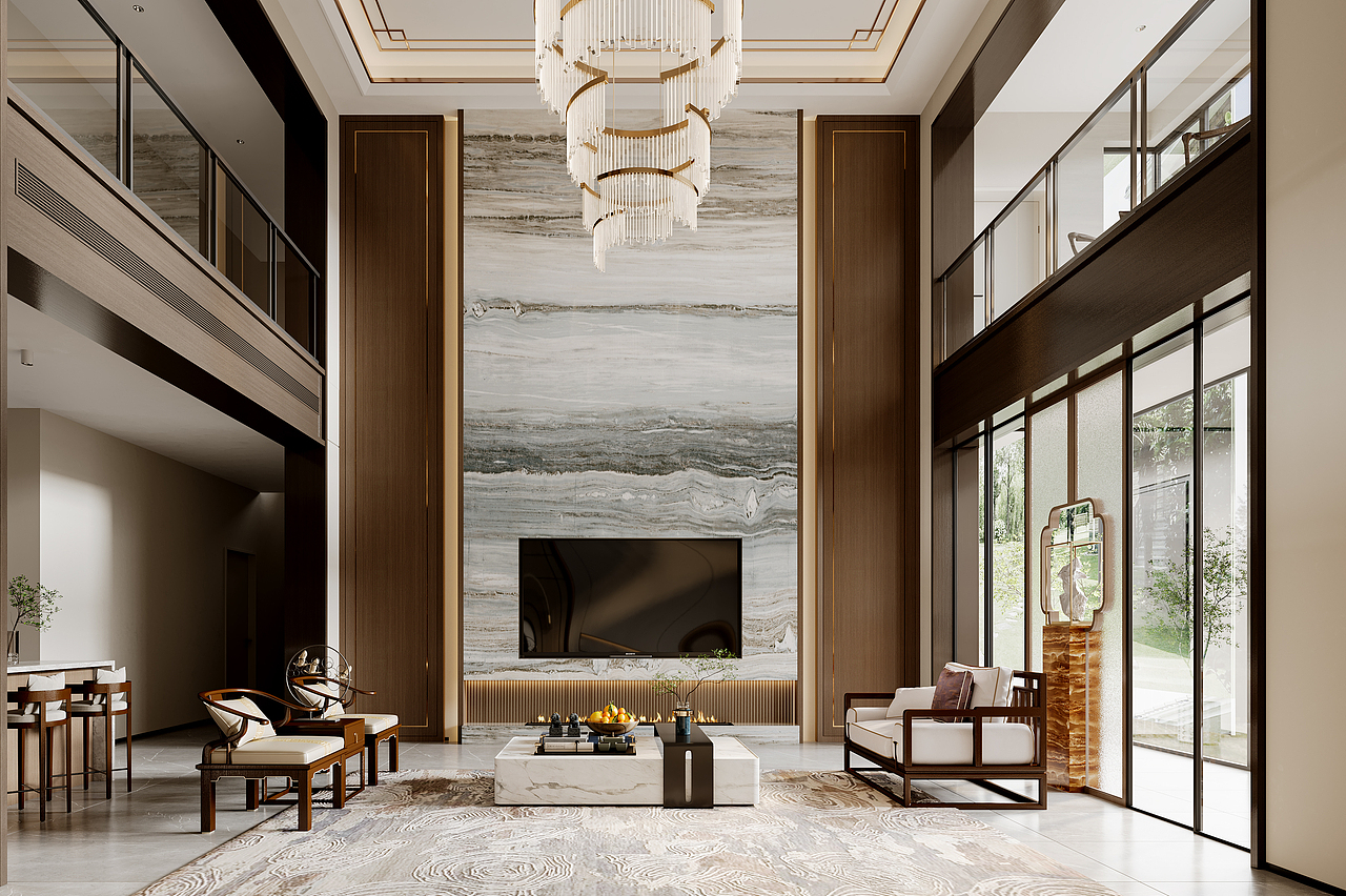 合肥 锦轩设计表现 | 商业写实组 新中式别墅