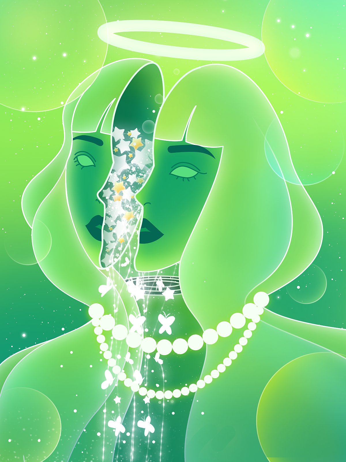 《超脱》-原创插画