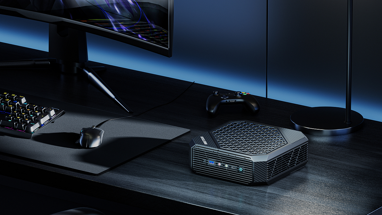 产品渲染 · 桌面美学与芯片美学的极致探索