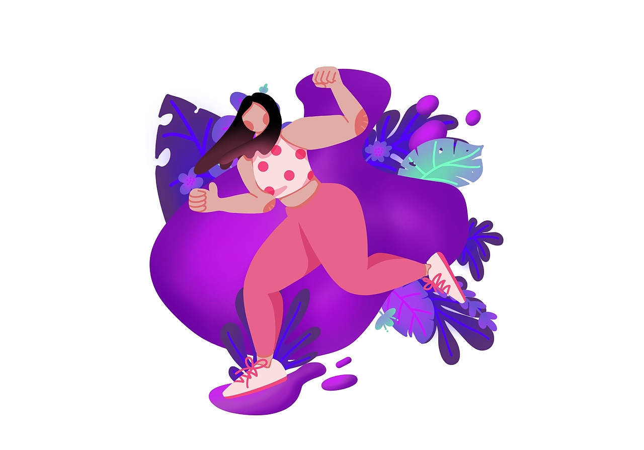 扁平风插画练习