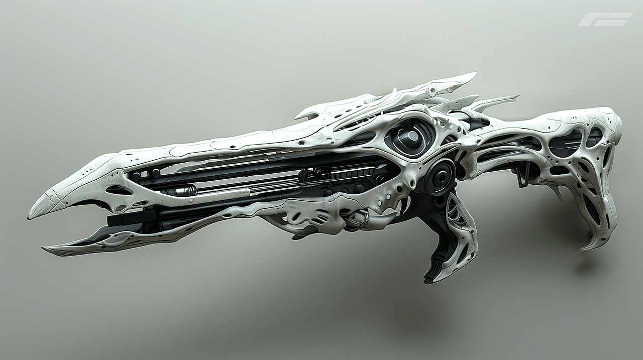 3D科幻武器概念-有机风