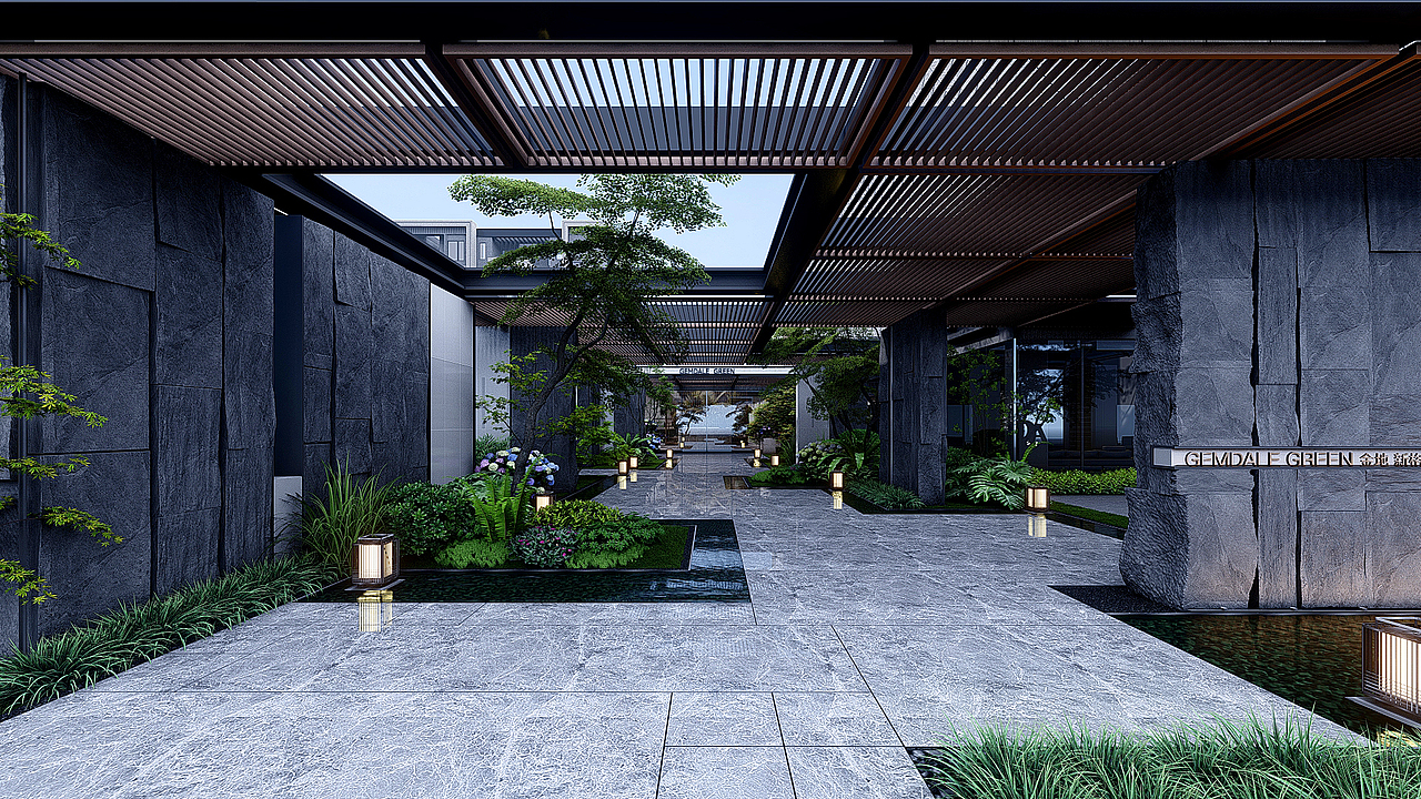 景观示范区lumion渲染（图ZMzE2MDA0NTYw） - 建筑/空间 - 站酷设计师设计喵蓝豆原创素材 - 站酷ZCOOL