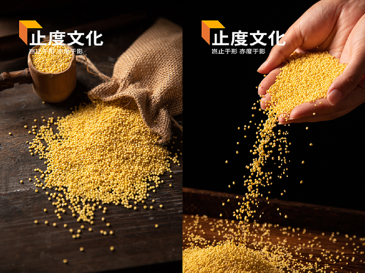 黄米 薏米 高粱 小米 粮食农产品拍摄_止度文化-站酷ZCOOL