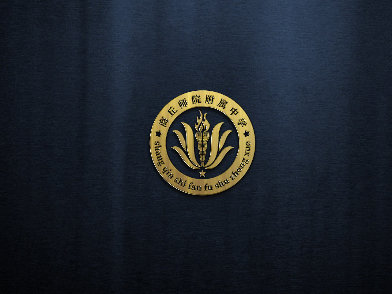 LOGO 教育机构学校 河南某校区附属中学 教育培训 logo