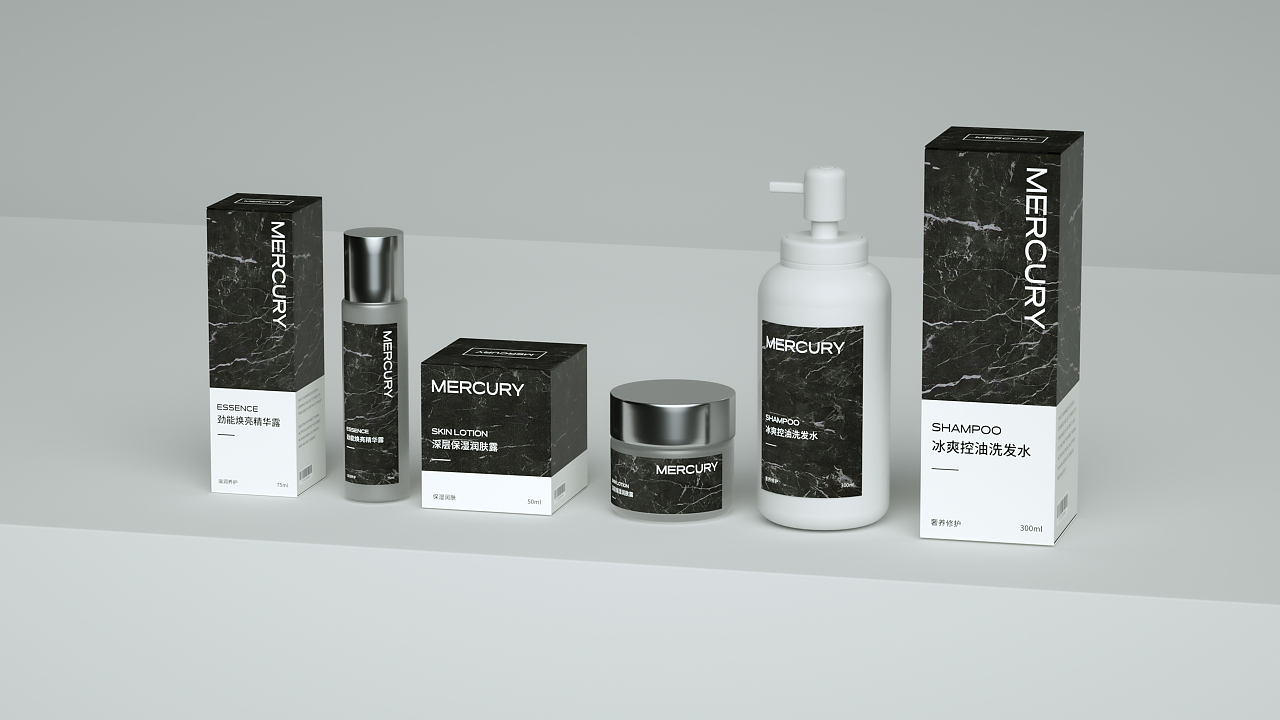 MERCURY男士护肤品牌包装设计（图ZMzEyMzIzMDU2） - 包装 - 站酷设计师樱桃小嘤嘤原创素材 - 站酷ZCOOL