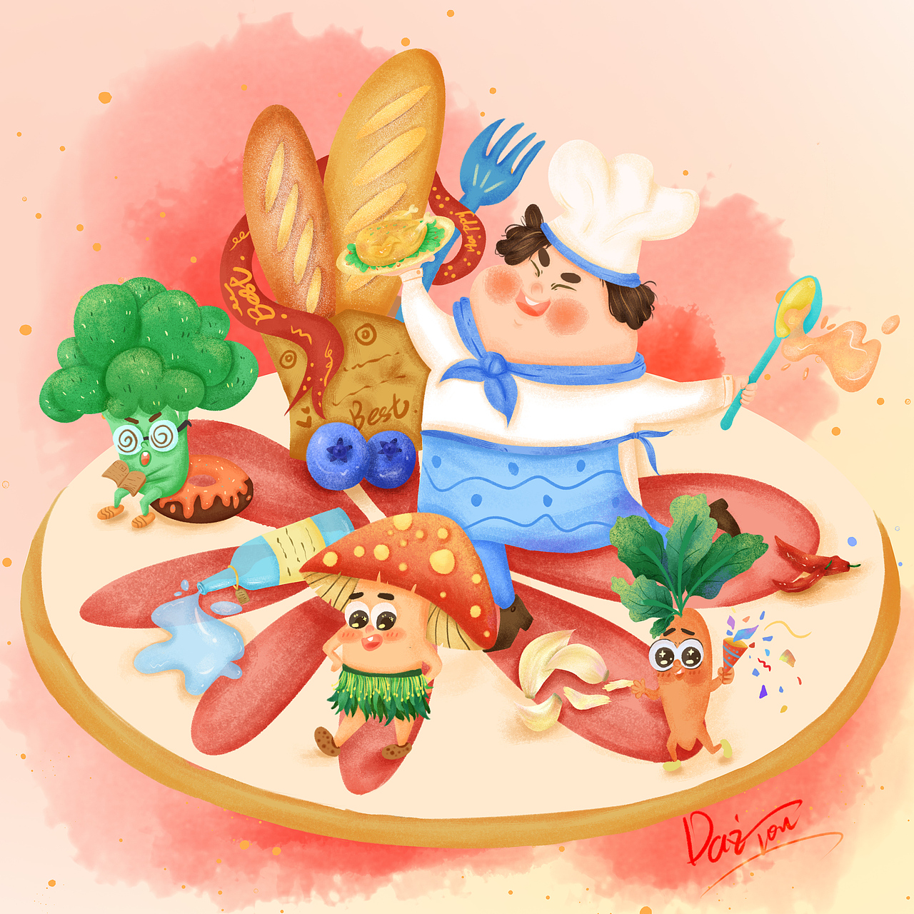 厨房小舞台（图ZMzAwOTEzMjI0） - 创作习作 - 站酷设计师Daitou鸭原创素材 - 站酷ZCOOL