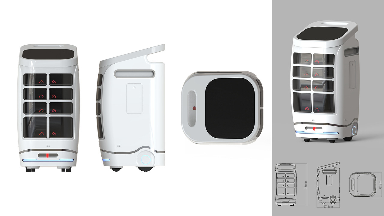 医院送餐机器人——饭饭（图ZMzA0MTcyNTQ4） - 生活用品 - 站酷设计师Luckymoo原创素材 - 站酷ZCOOL