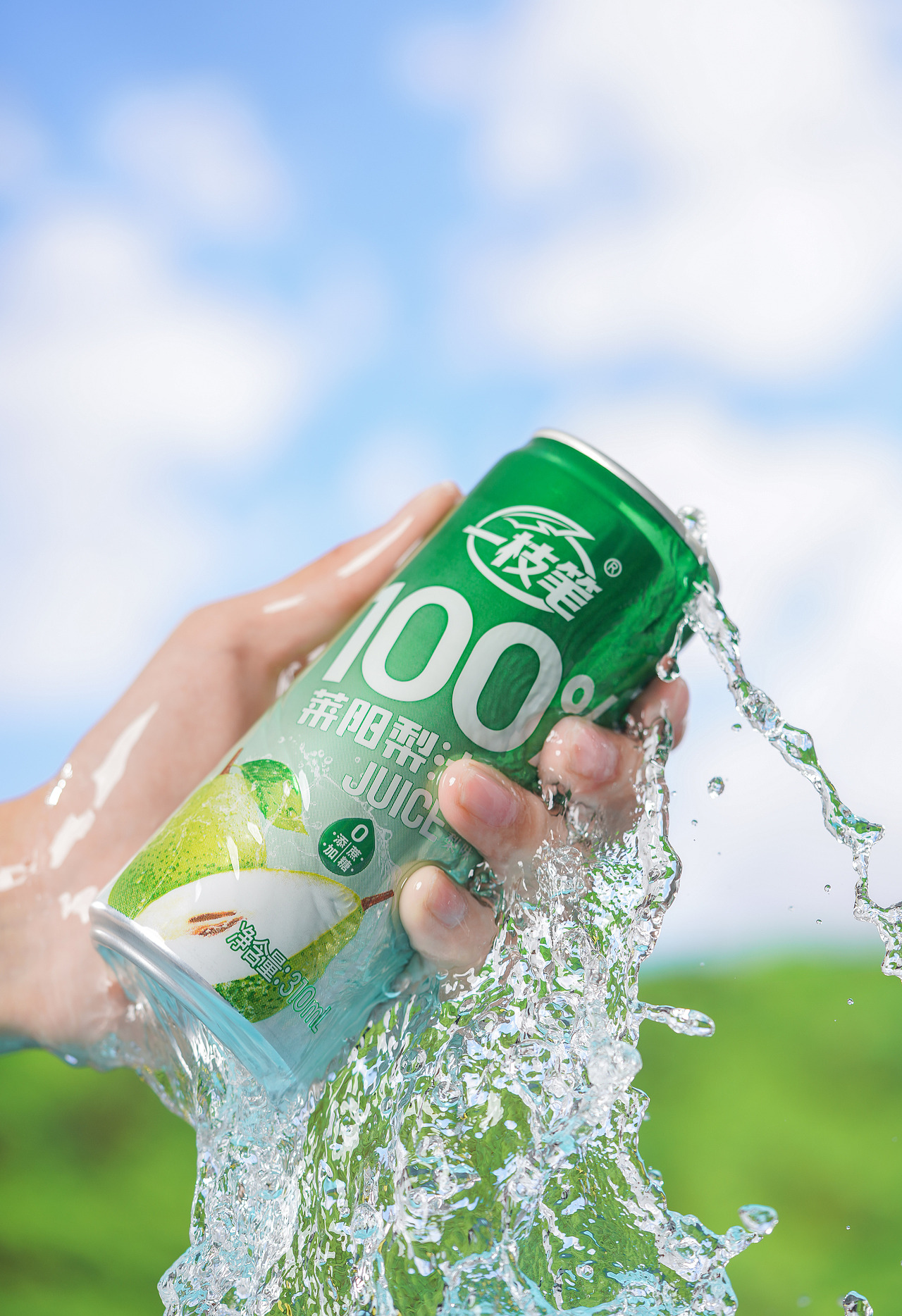 产品摄影｜一枝笔莱阳梨汁主视觉