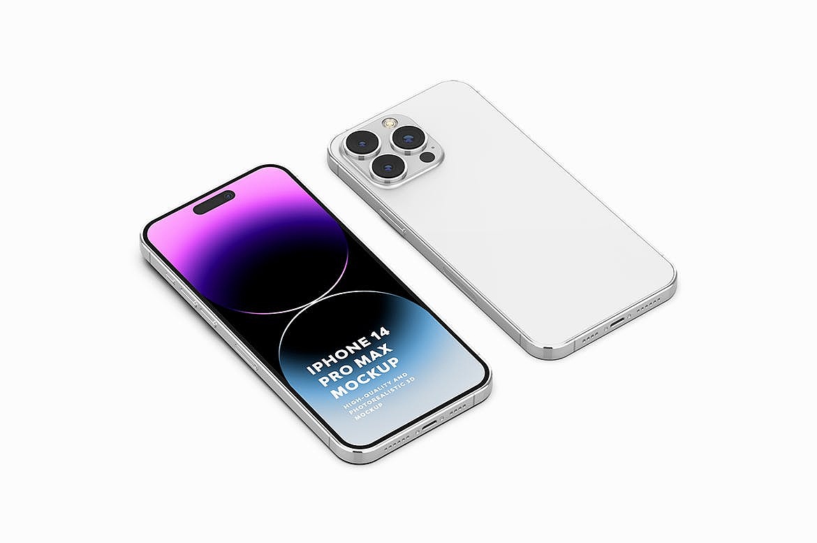 苹果手机iphone 14 pro max展示样机(psd) yj1108