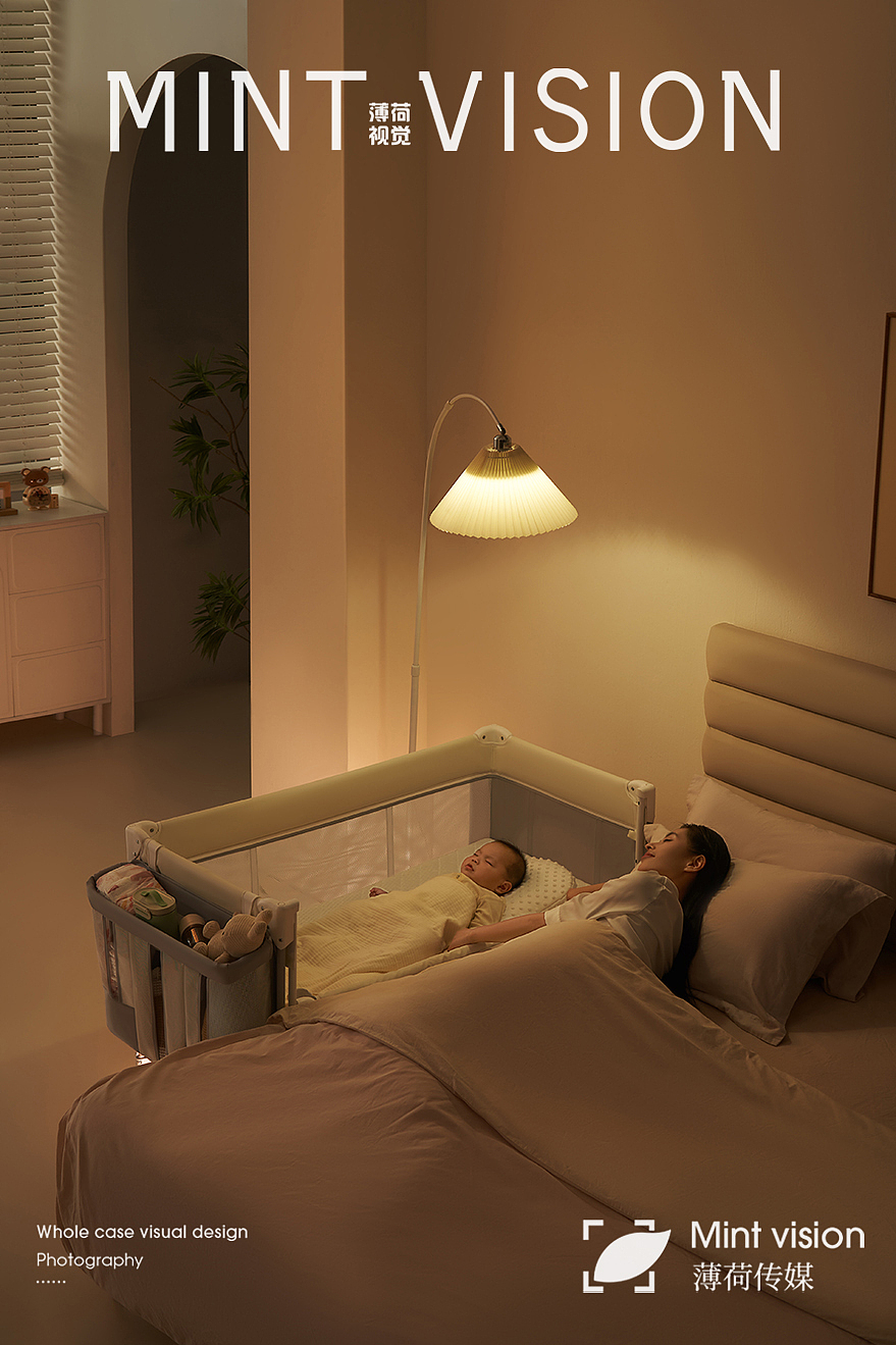 coolbaby|婴儿床|薄荷视觉