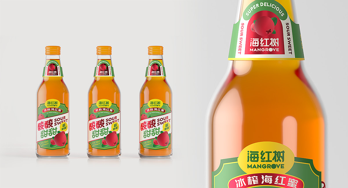 海红树果味碳酸饮料/包装设计（图ZMzU0MDA4MzI0） - 包装 - 站酷设计师酒类连锁品牌策划原创素材 - 站酷ZCOOL