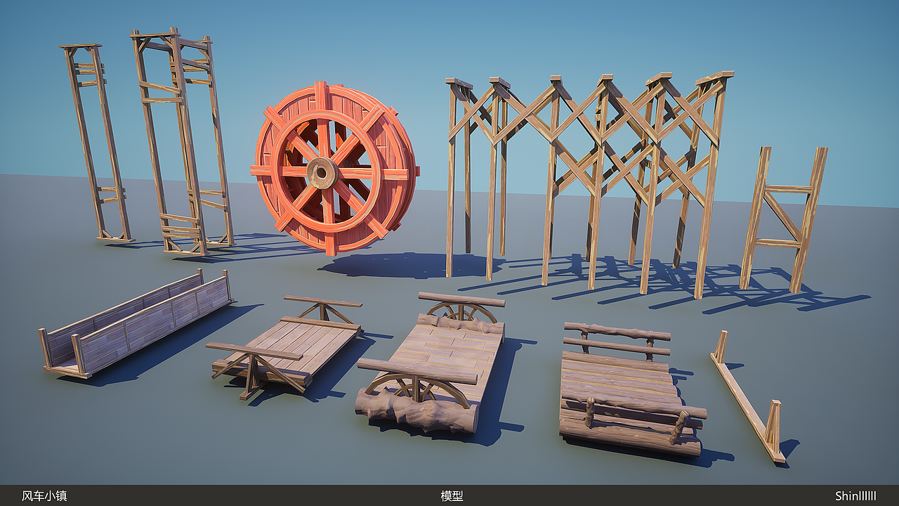 【虚幻5】风格化小世界—风车小镇（图ZMzI5NDU0ODA0） - 场景 - 站酷设计师Shinllllll原创素材 - 站酷ZCOOL