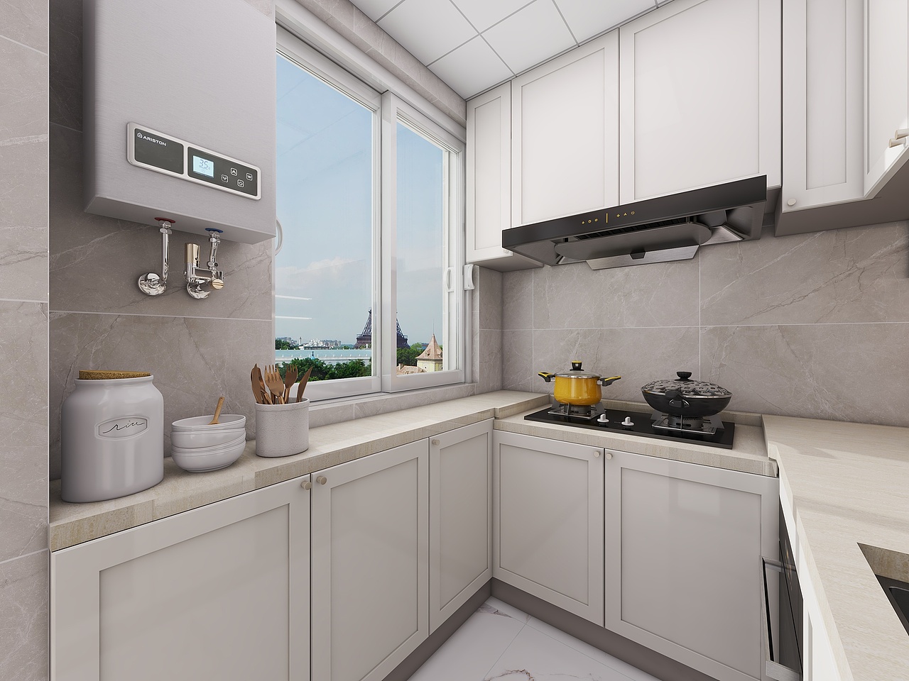 四川成都新鸿路119号院（150平方法式现代复式五居室）