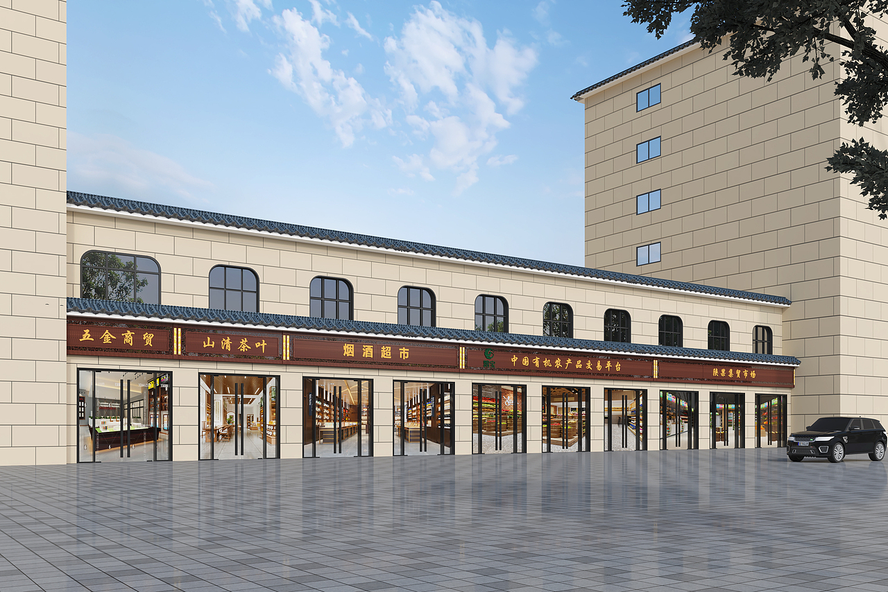 办公楼一整套效果图案例分享