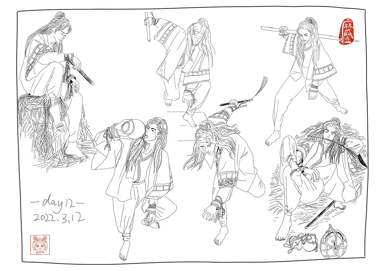 【麻瓜啦MGL】2022年3月1日-4月29日速写60天打卡合集（图ZMzA1NTU4NTcy） - 创作习作 - 站酷设计师麻瓜啦MGL原创素材 - 站酷ZCOOL