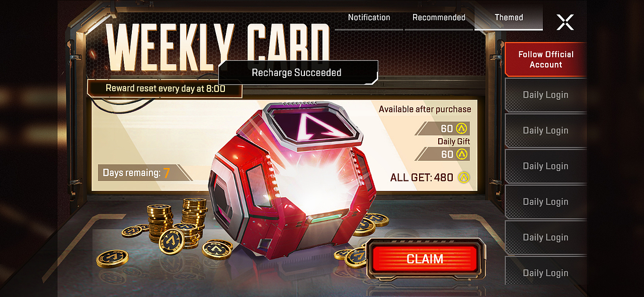 【原创】APEX MOBILE 周卡拍脸设计（图ZMzQ0OTM0MDI0） - 游戏UI - 站酷设计师Sandy王原创素材 - 站酷ZCOOL