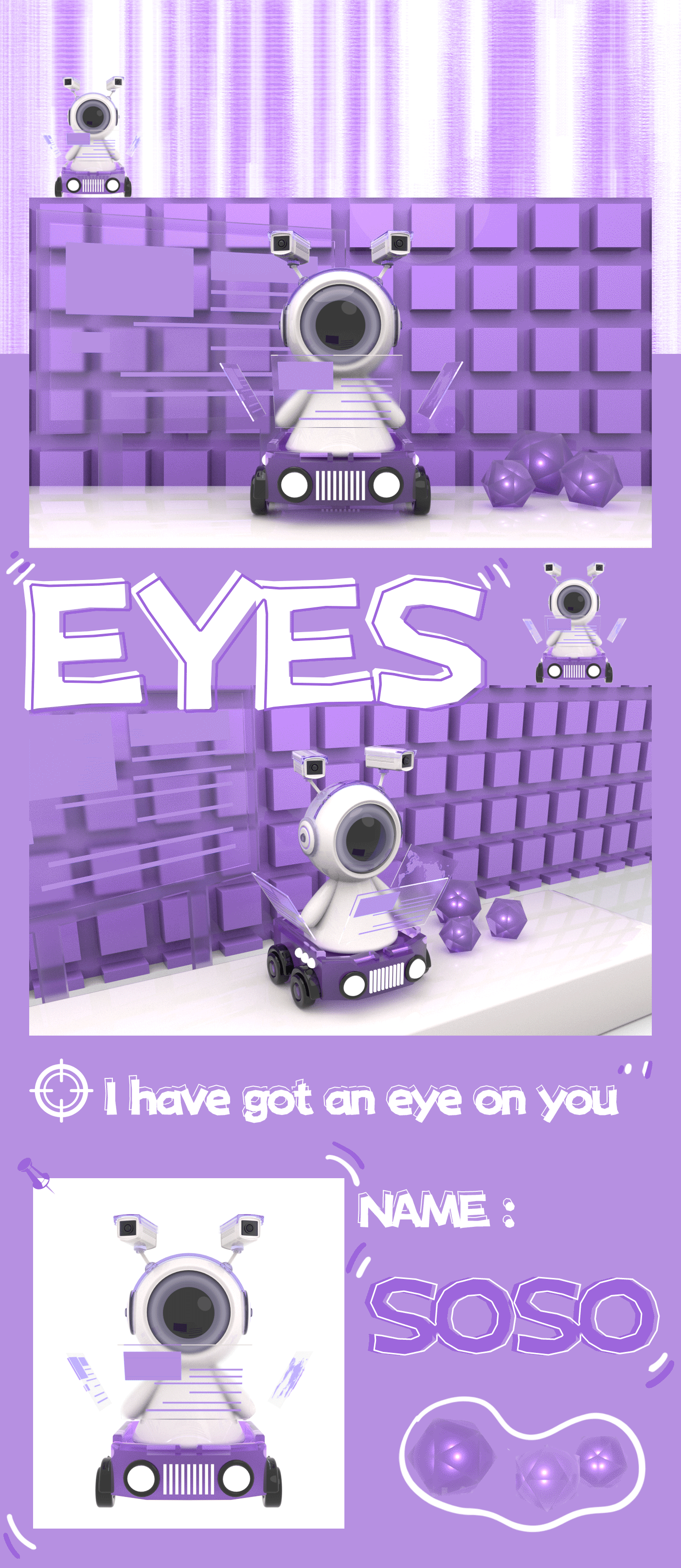 C4D小白的第一个IP《SOSO、BIUBIU 、HEHE》（图ZMzA5OTM0Mjc2） - IP形象 - 站酷设计师CuteWeller原创素材 - 站酷ZCOOL