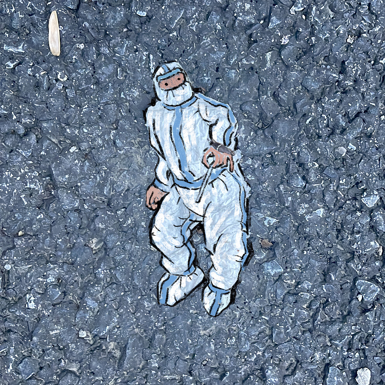 上海居家的两个多月画了超过六十个不同的大白