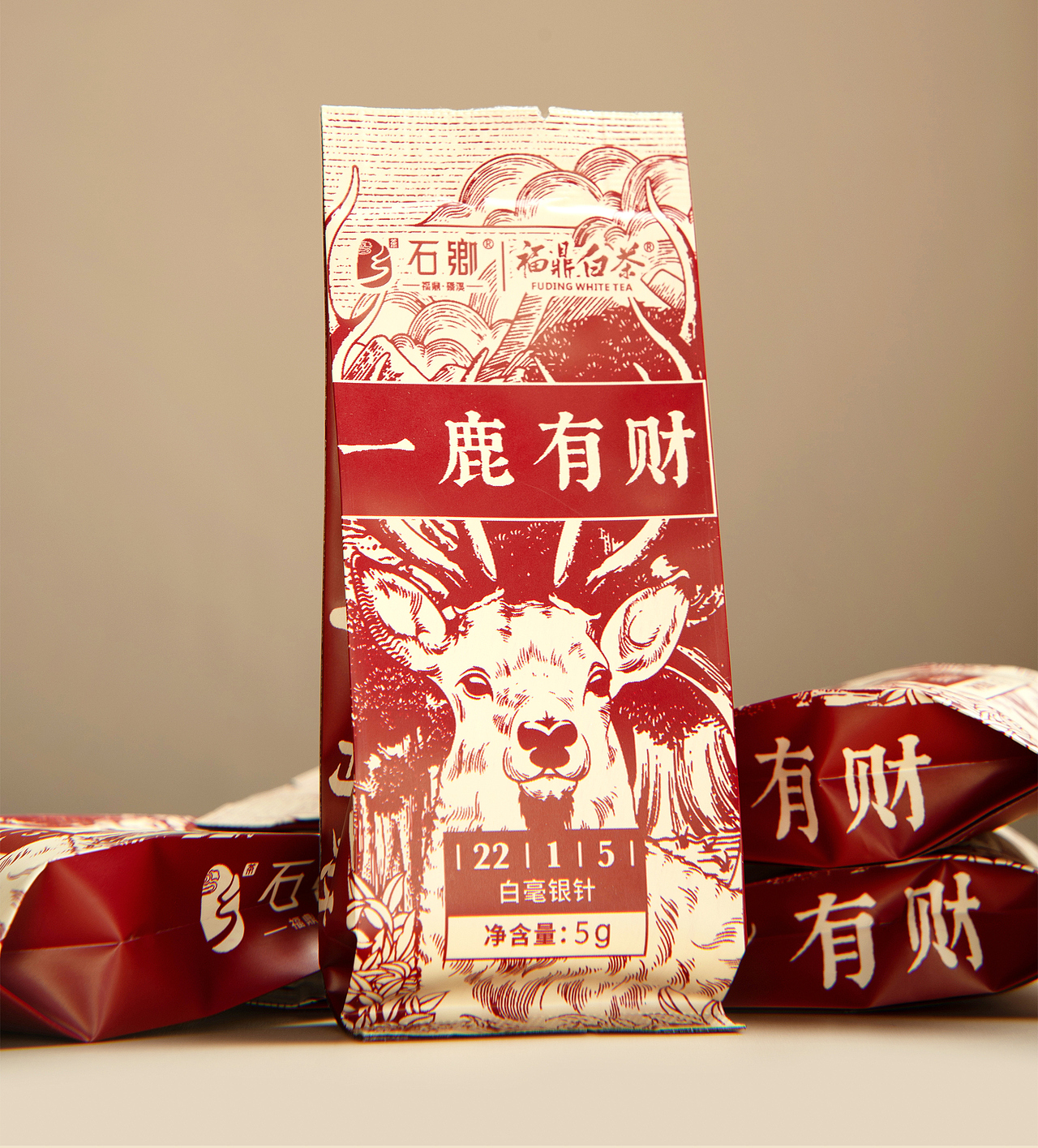 鹿韵茶香/版画茶包装插画设计-福鼎白茶（图ZMzU4NDkyMTk2） - 包装 - 站酷设计师安支渔原创素材 - 站酷ZCOOL