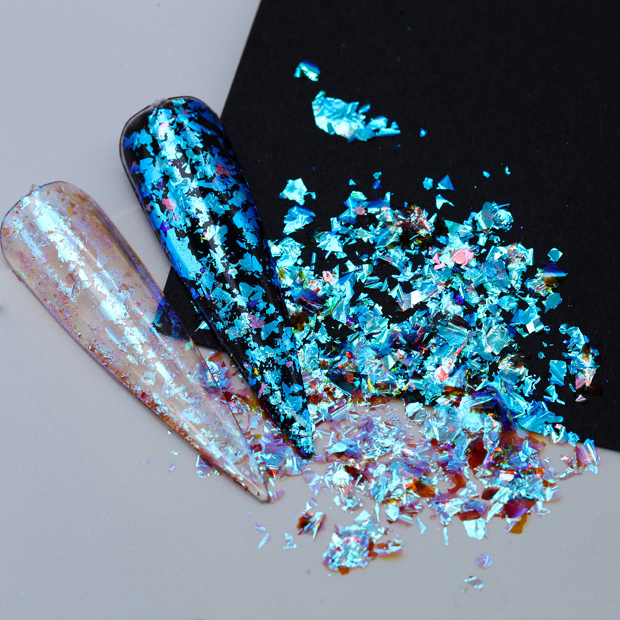 变色龙粉末有色粗片彩妆拍摄