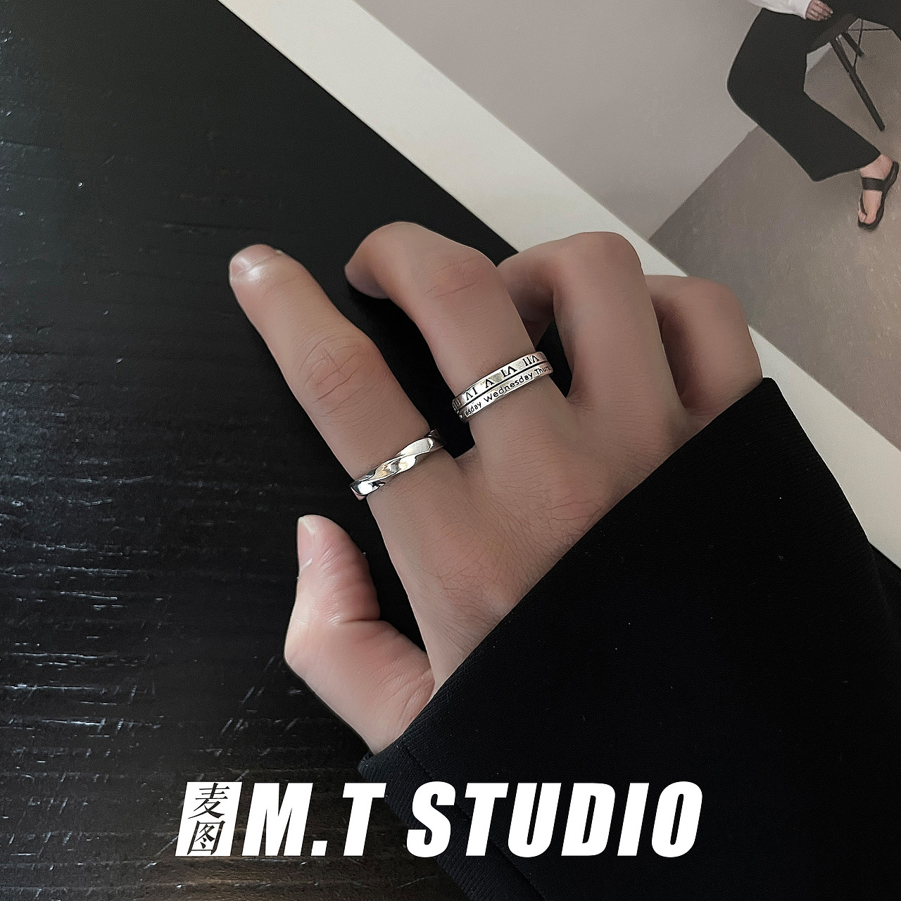 产品摄影 男士饰品拍摄 男士戒指模特拍照饰品静物拍摄