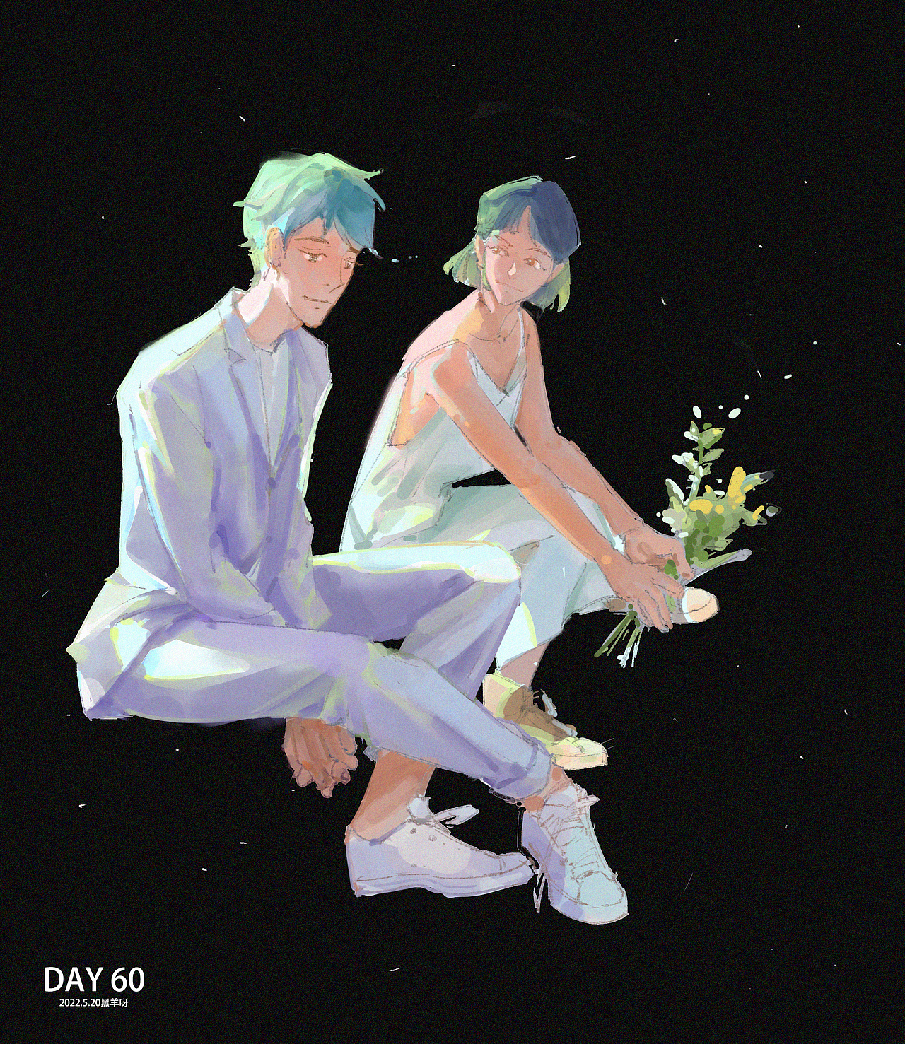 【人物隔日涂】51-100（图ZMzE1NzQ4NjMy） - 创作习作 - 站酷设计师黑羊呀原创素材 - 站酷ZCOOL