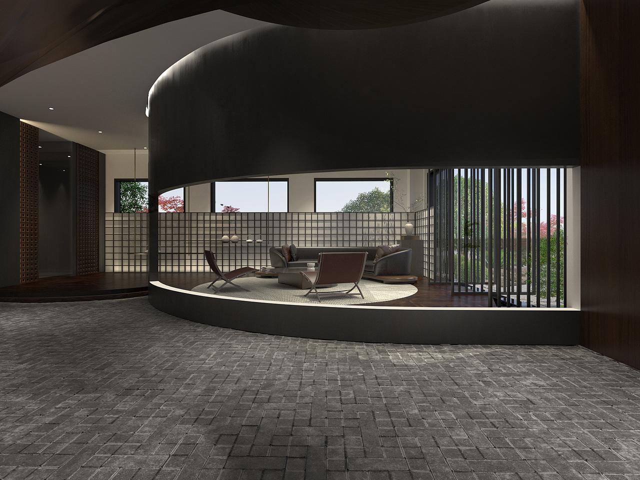 定风波-会所设计（图ZMzE4MjE5Mzcy） - 商业空间设计 - 站酷设计师璞璞啊璞璞原创素材 - 站酷ZCOOL