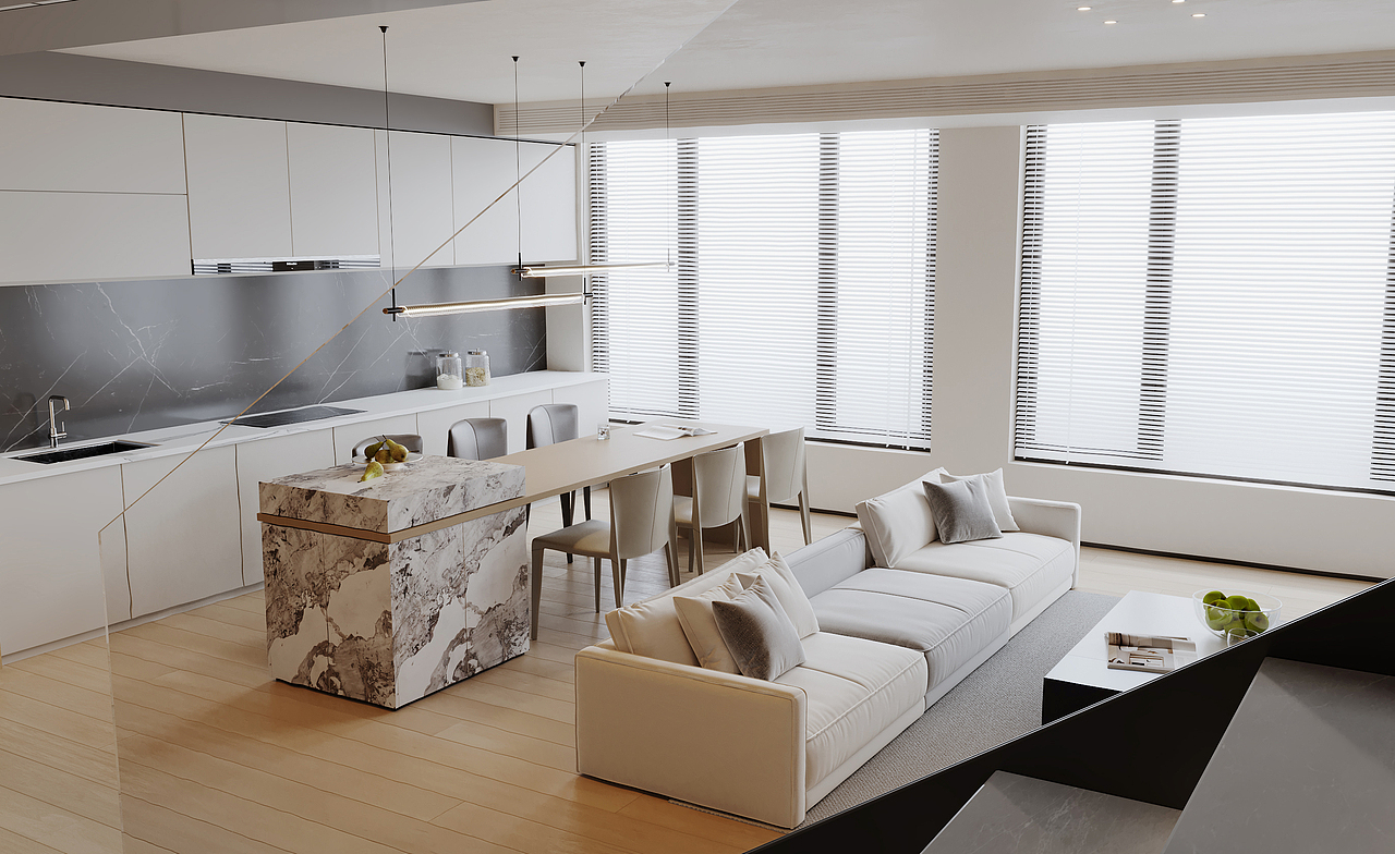 现代公寓-CR渲染