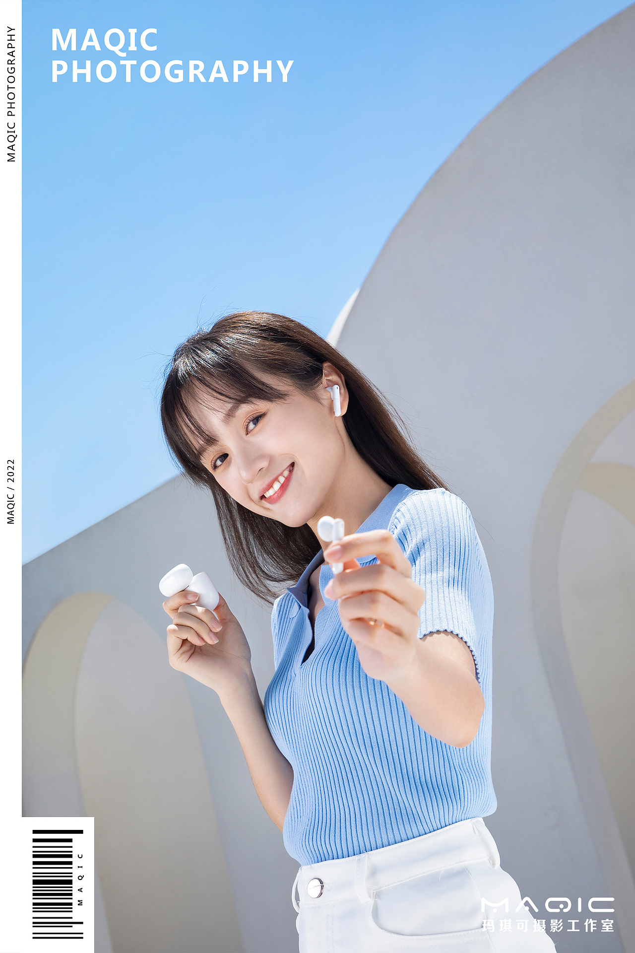 闪魔E03蓝牙运动耳机——产品模特图拍摄