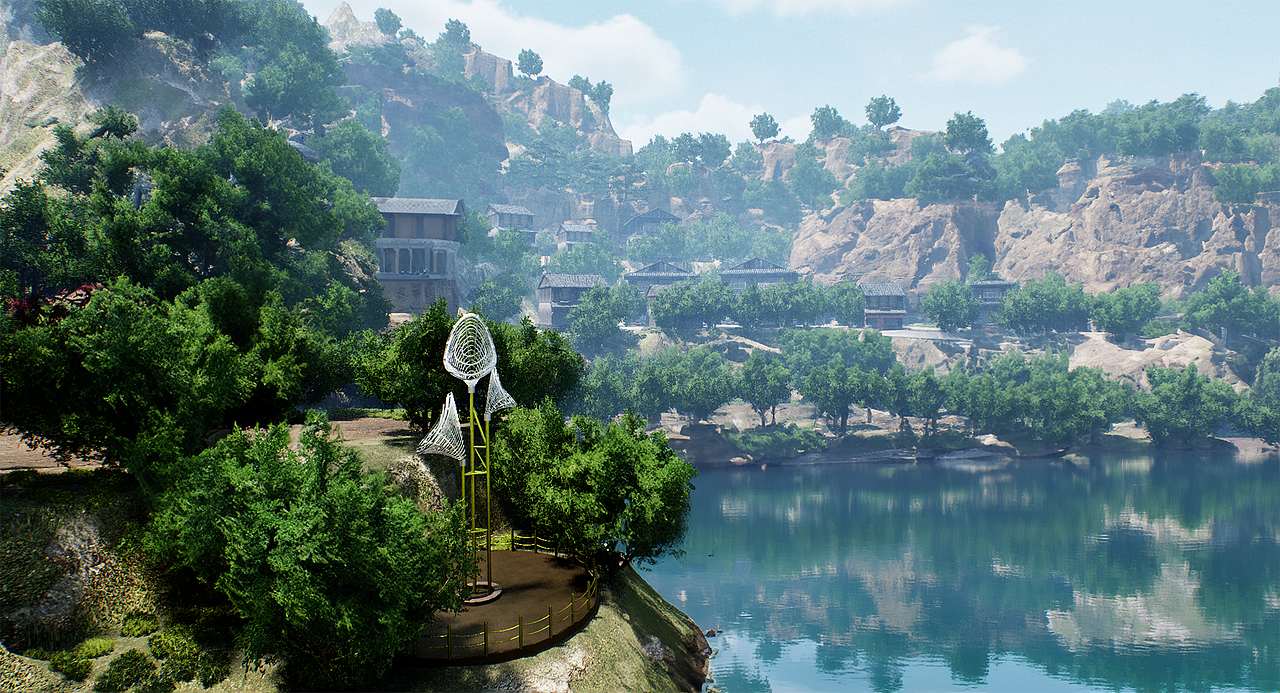 UE5/UE4山东淄博潭溪山数字景区