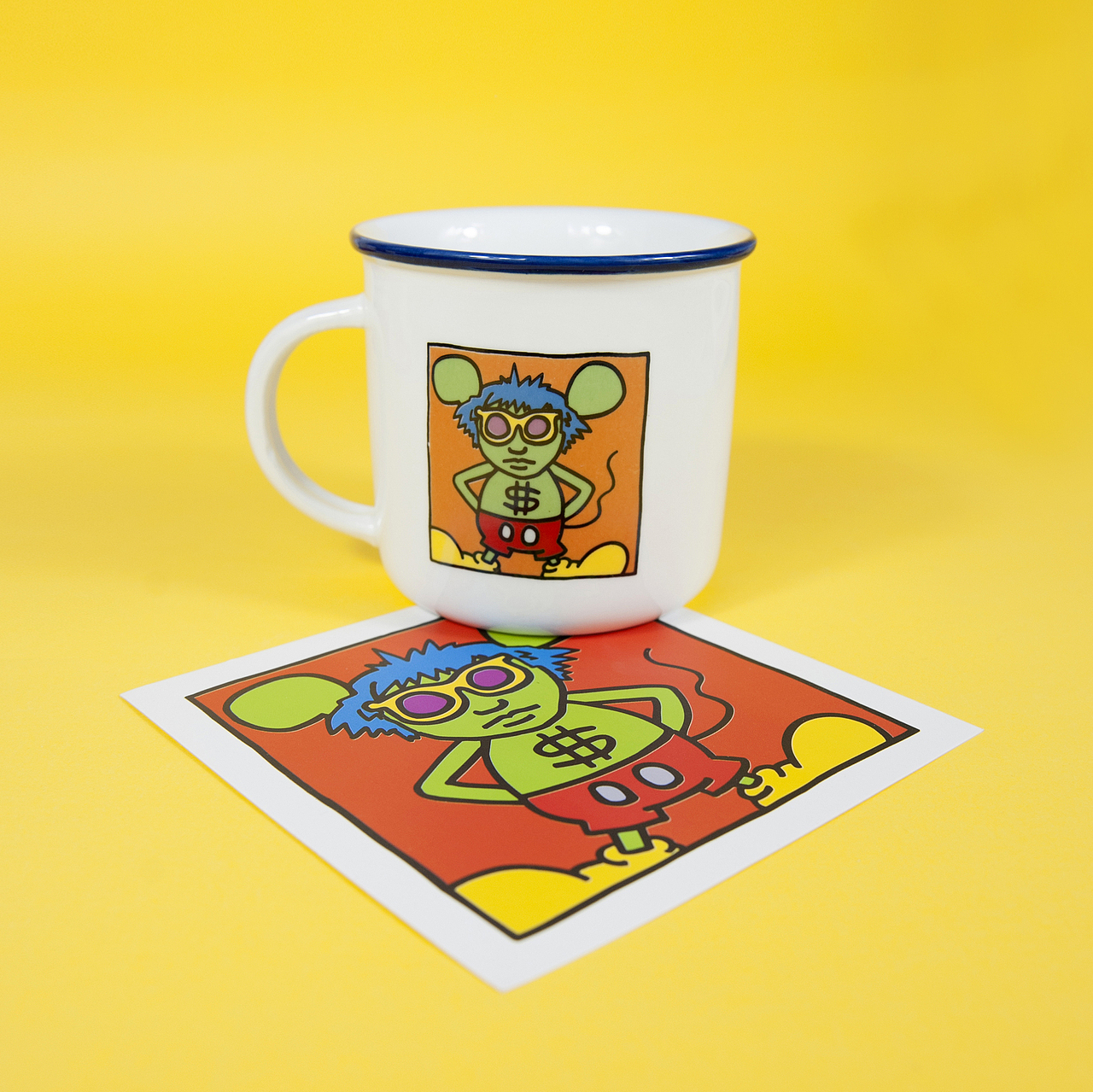 文创产品摄影——凯斯·哈林(Keith Haring）杯子（图ZMzIxNzIxMjY4） - 产品摄影 - 站酷设计师奥斯曼闪闪原创素材 - 站酷ZCOOL