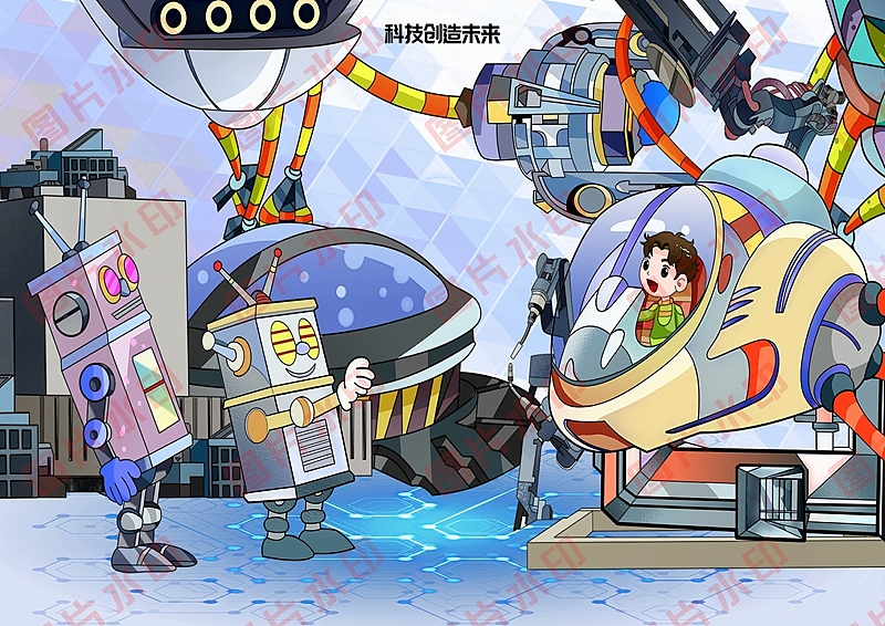 学生电脑绘画绘图作品信息素养活动作品制作设计2411