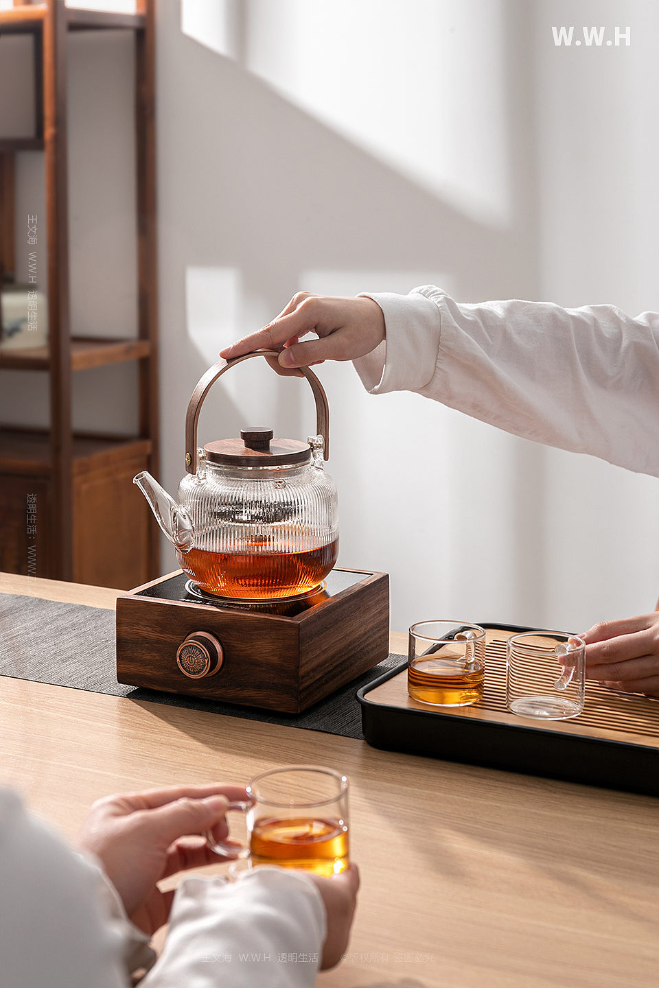 玻璃茶具| 茶盘 | 茶壶 | 茶杯 | 茶具 | 饮具（图ZMzM2NjE5MzMy） - 产品摄影 - 站酷设计师王文海原创素材 - 站酷ZCOOL